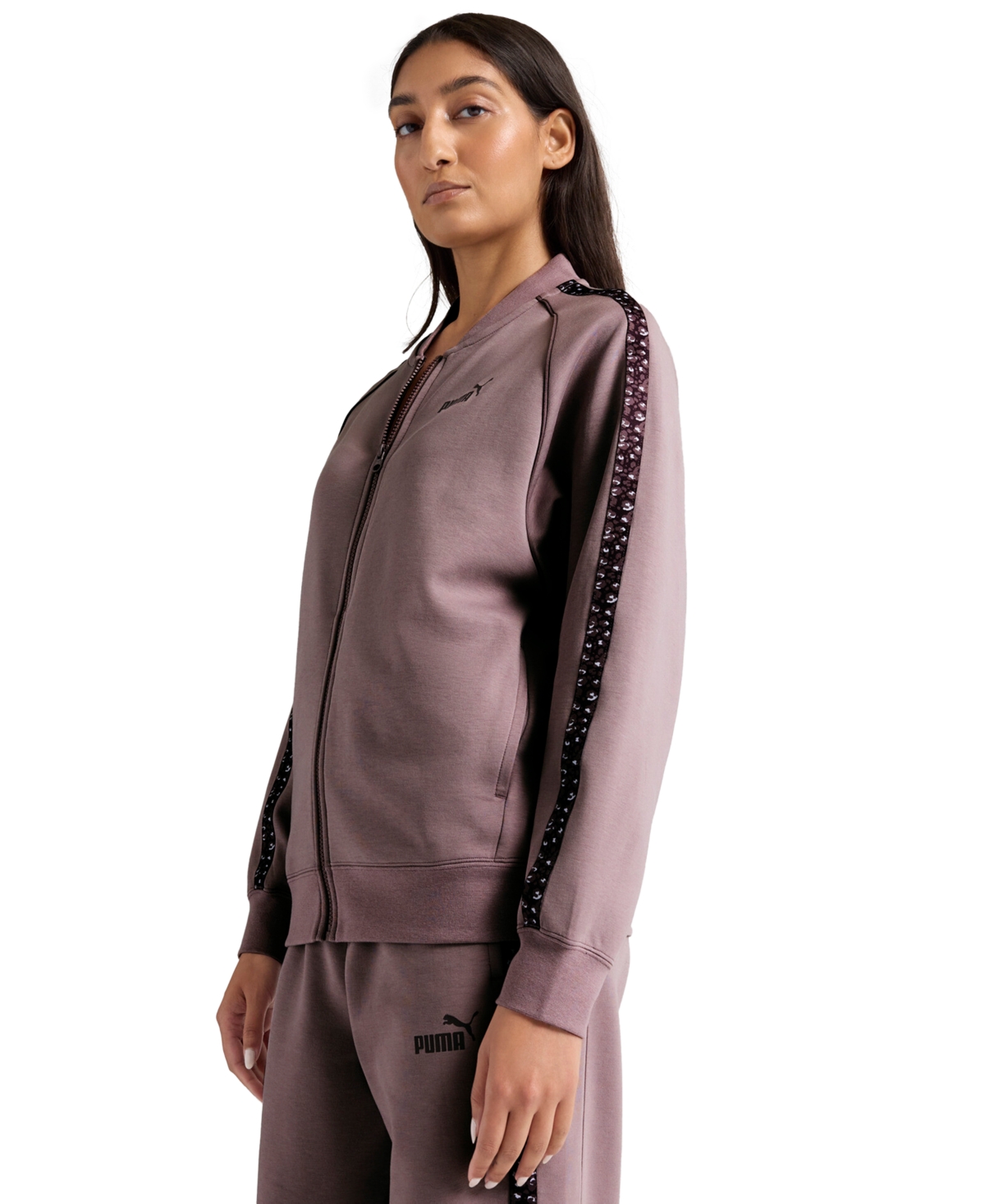 Puma Women's Essential Animal Track Jacket In Pink