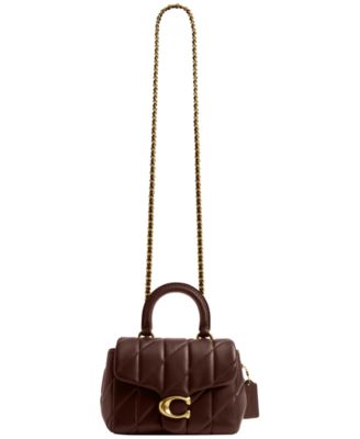 Quilted Tabby Mini Leather Top Handle Bag