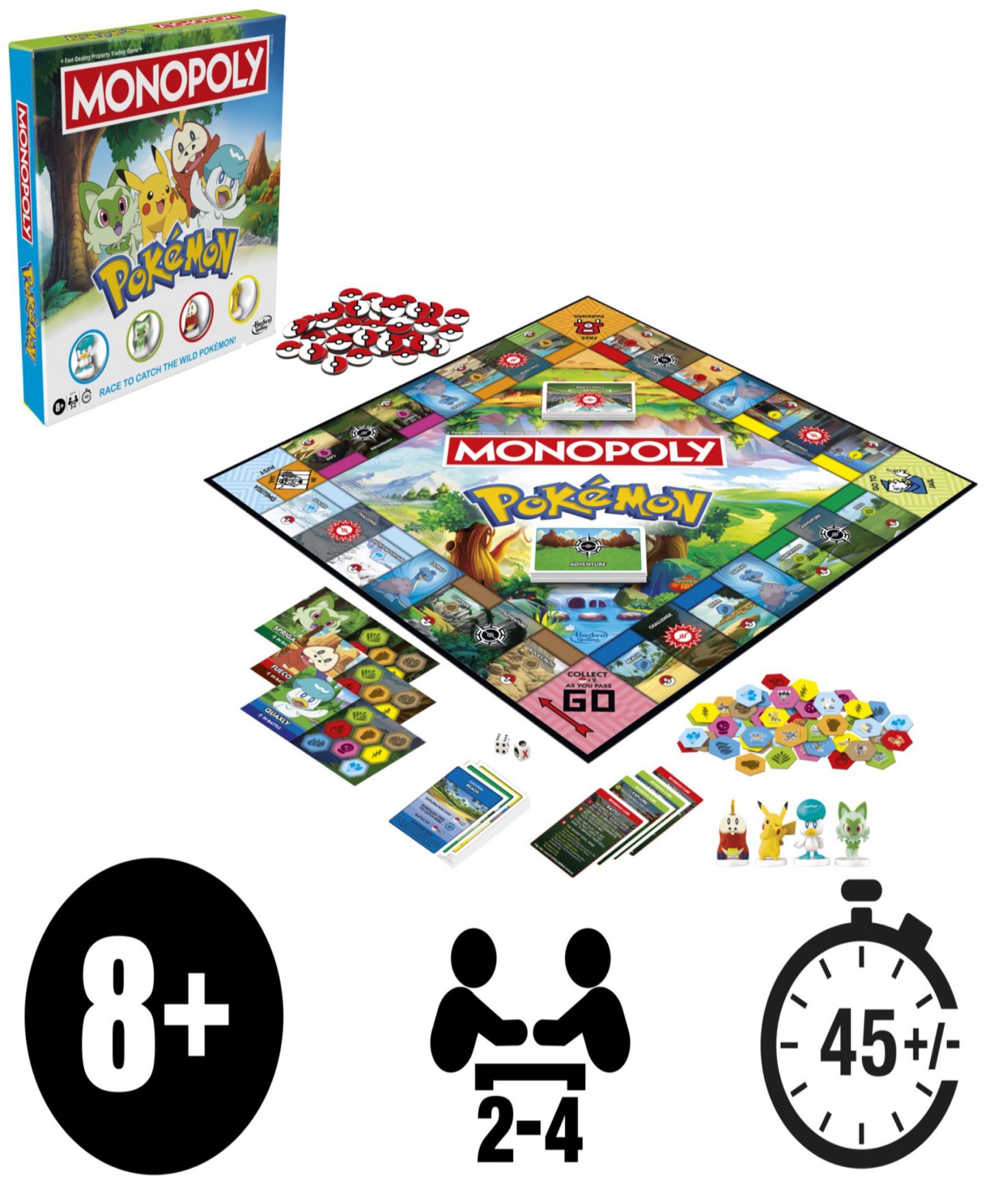 Детская настольная игра MONOPOLY Pokémon Edition Board Game, цвет: Разноцветный — фото 5