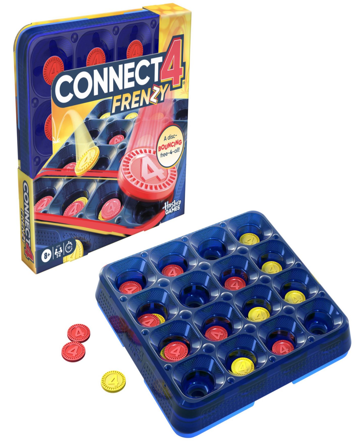 Детская игрушка Hasbro Gaming Connect 4 Frenzy Board Game, цвет: Разноцветный — фото 3