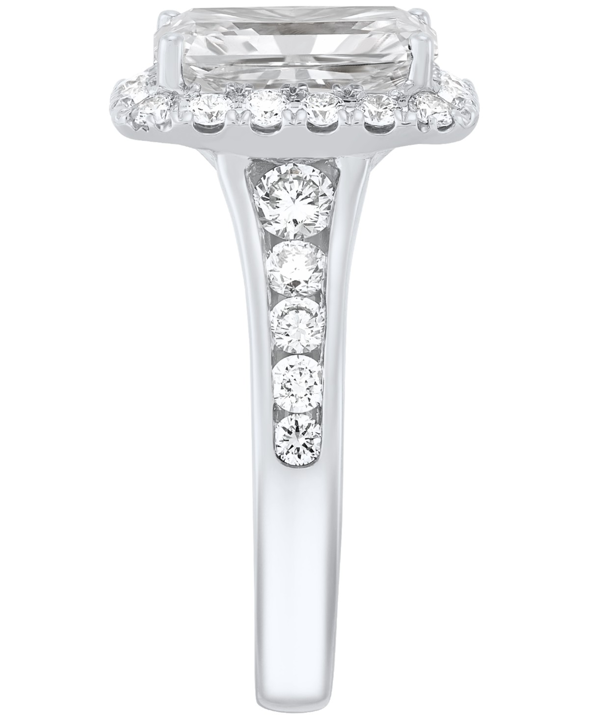 Женские платья Macy's IGI Certified Lab-Grown Diamond Ring (4 ct. t.w.) in 14k White or Yellow Gold — фото 4