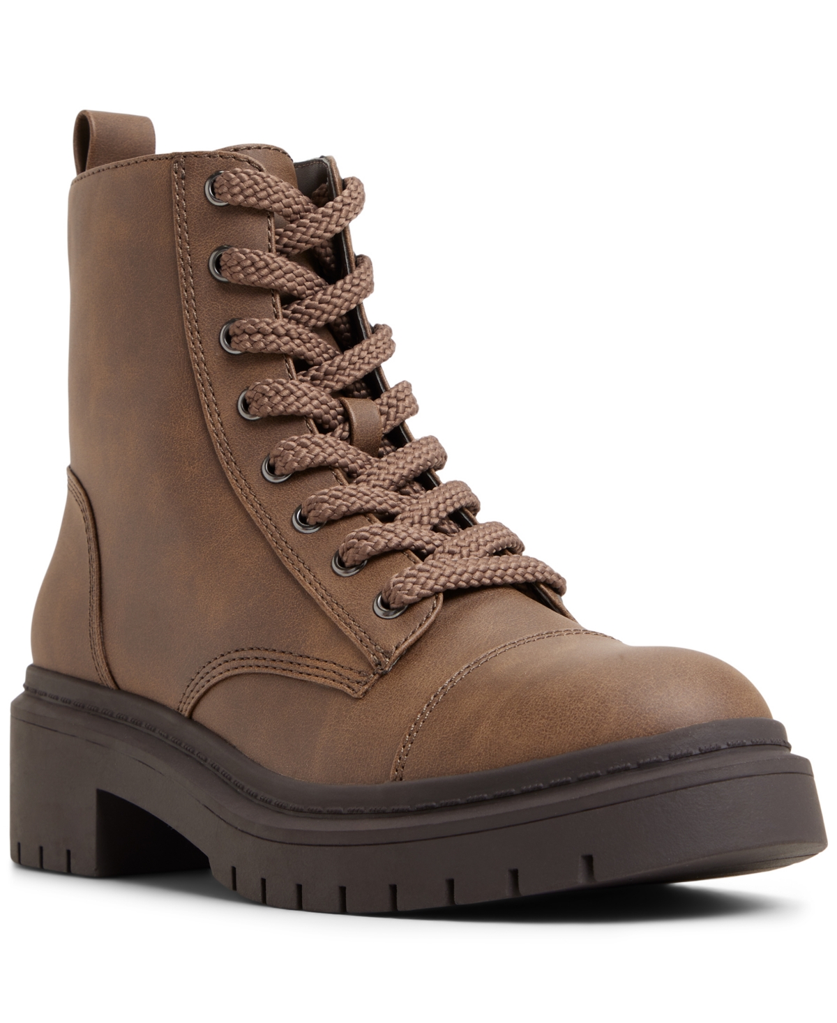 Aldo Goer In Lace-up Bootie In Brown