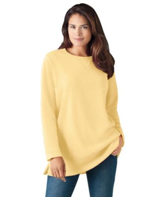 Women's Within Crewneck Ultra Soft Sherpa Sweatshirt