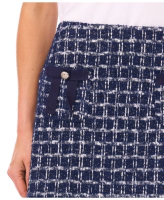 Women's Patch Pocket Side Zipper Mini Skirt