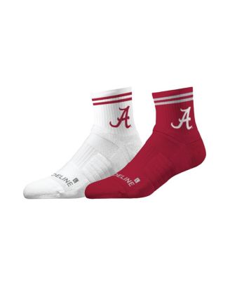 Strideline - Men's and Women's Alabama Crimson Tide Premium Knit 2-Pack Half Calf Socks Set