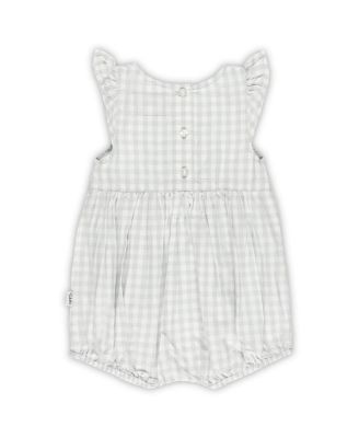 Baby Girls Gray Kentucky Wildcats Cara Gingham Ruffled Bodysuit