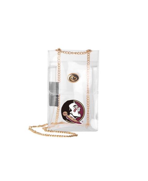 Женская сумка Logo Brands Florida State Seminoles Clear Essential Crossbody Purse