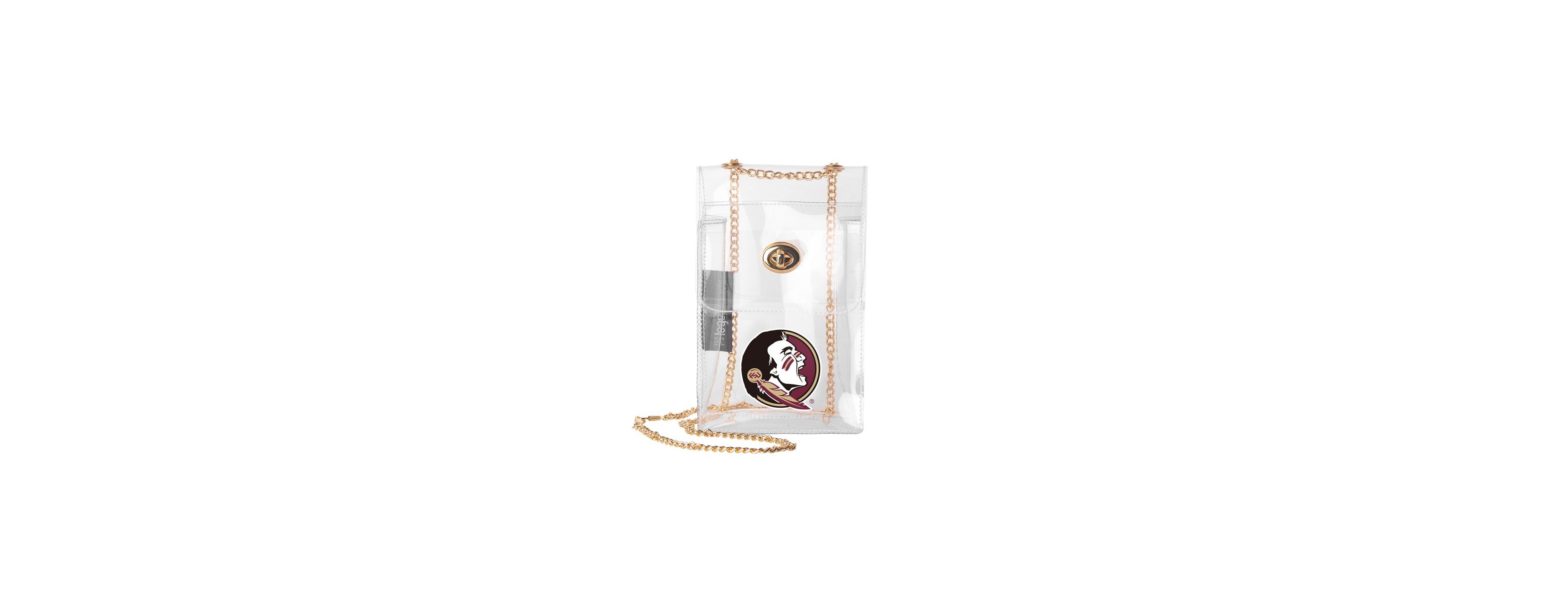 Logo Brands Florida State Seminoles Clear Essential Crossbody Purse