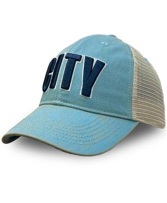 1863FC - Men's Sky Blue Manchester City Washed Trucker Adjustable Hat