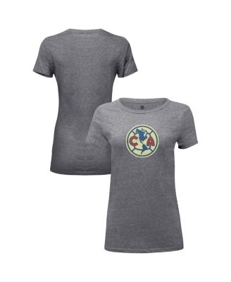 1863FC - Women's Heather Gray Club America Color Badge Tri-Blend T-shirt