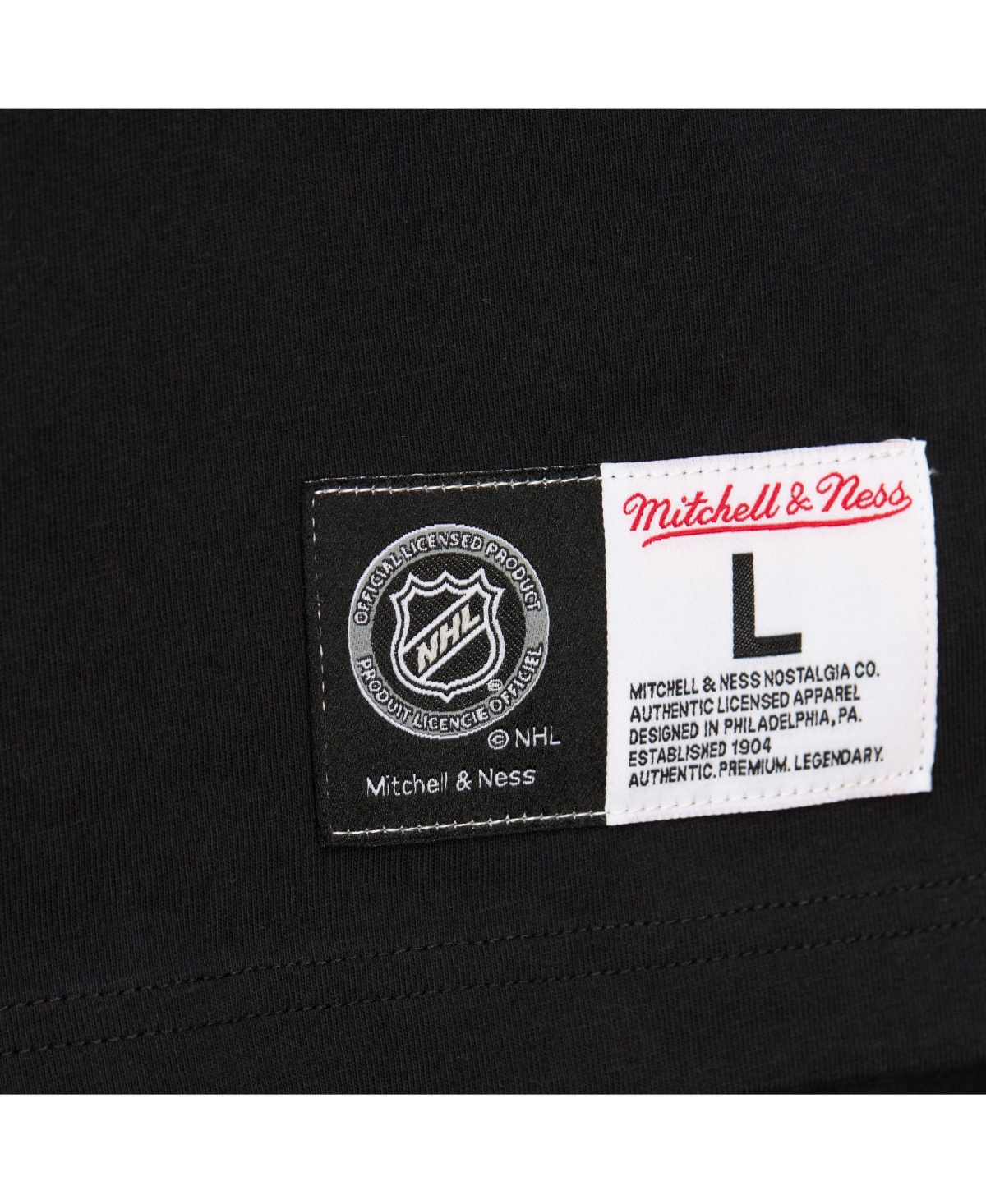 Mitchell & Ness Men's Mario Lemieux Black Pittsburgh Penguins Premium Nickname Vintage Logo T-shirt In Black