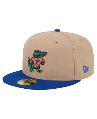 New Era - Men's Khaki Florida Gators Throwback Two-Tone 59FIFTY Fitted Hat