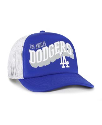 Men's Royal Los Angeles Dodgers Meander Foam Trucker Snapback Hat