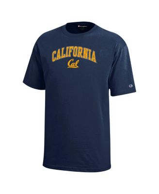 Big Boys and Girls Navy Cal Bears Arch Over Logo T-Shirt