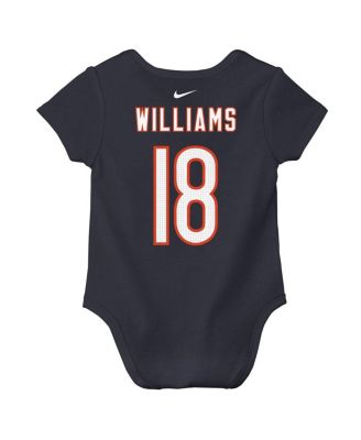 Baby Boys and Girls Caleb Williams Navy Chicago Bears Player Name Number Bodysuit