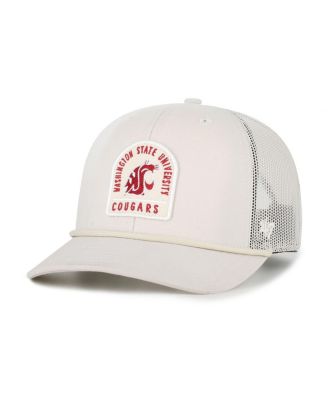 '47 Brand - Men's and Women's Cream Washington State Cougars Core Inline Gravestone Adjustable Trucker Hat