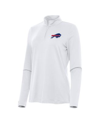 Women's White Buffalo Bills Reprocess Quarter-Zip Top