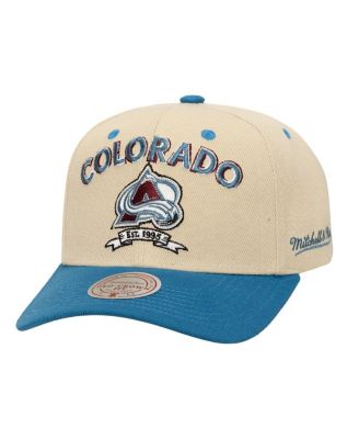 Mitchell & Ness - Men's Cream Colorado Avalanche Soul Legacy Defined Two-Tone Pro Crown Adjustable Hat