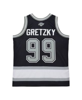 Men's Wayne Gretzky Black Los Angeles Kings Maxed Out Fashion Basketball Jersey