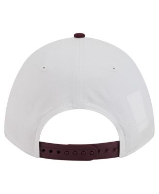 Men's White/Maroon Virginia Tech Hokies Arch Two-Tone Rope 9FORTY A-Frame M-Crown Adjustable Hat