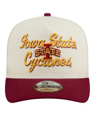 Men's Cream/Cardinal Iowa State Cyclones Vintage Chainstitch 9FIFTY A-Frame Snapback Hat