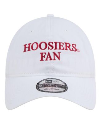 Men's White Indiana Hoosiers Fan 9TWENTY Adjustable Hat