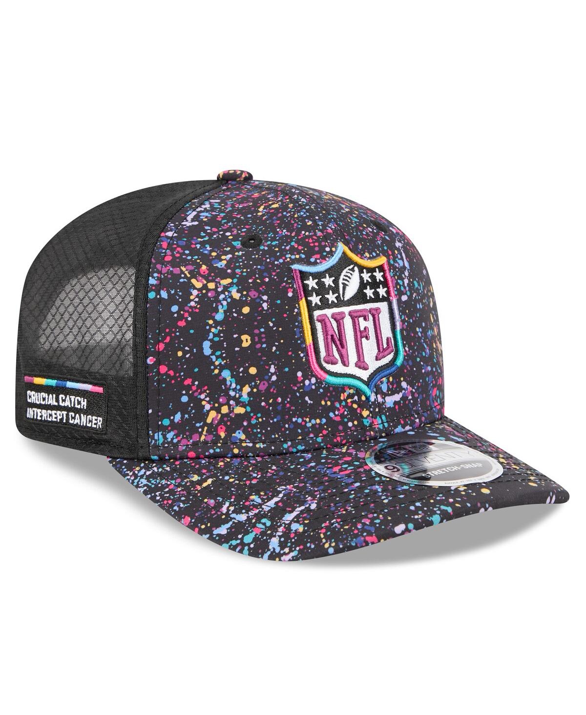 New Era Men's Black Shield Logo 2025 Nfl Crucial Catch 9seventy Adjustable Hat In Black