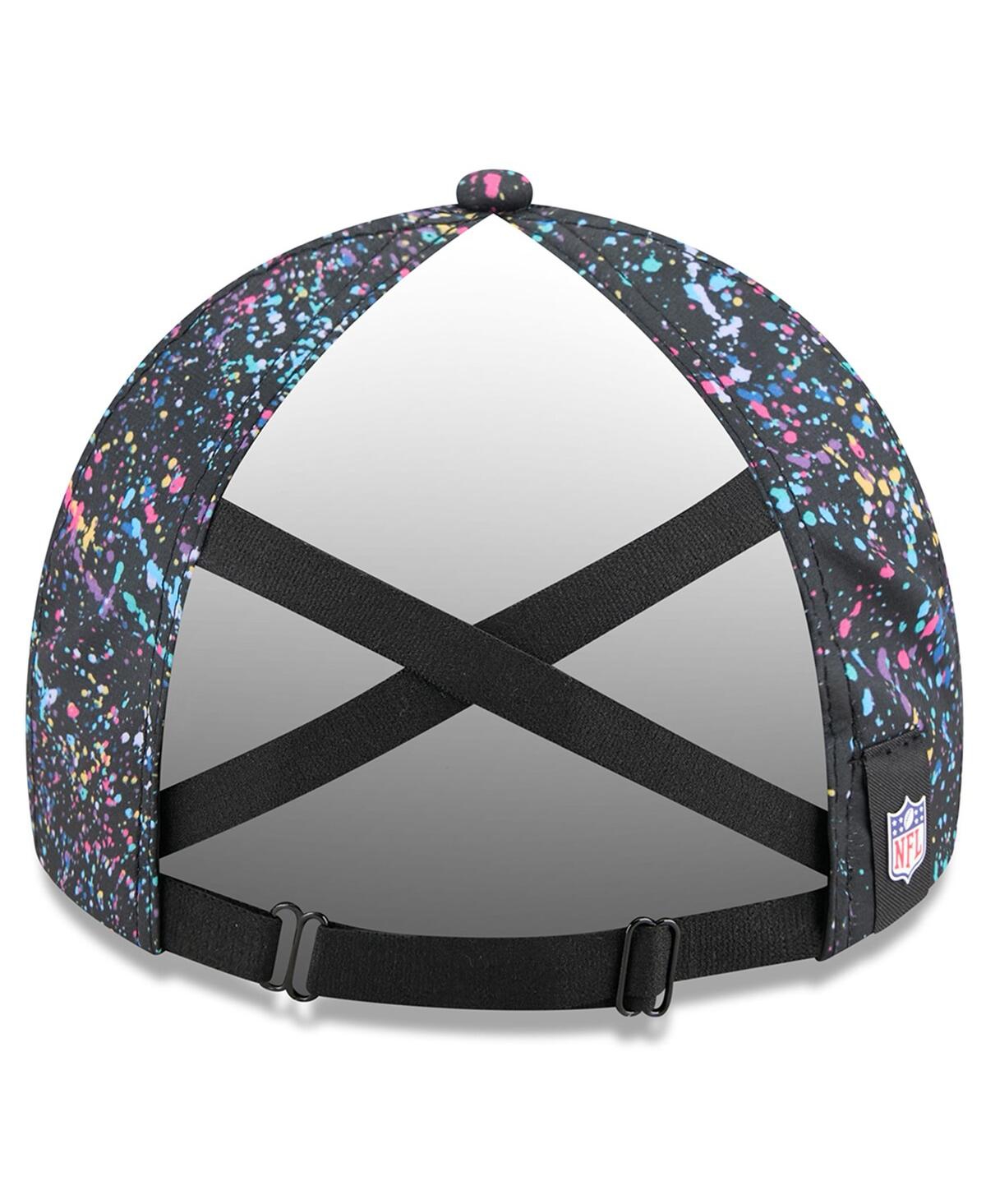 New Era Women's Black New England Patriots 2025 Nfl Crucial Catch Pony Tail Adjustable Hat In Black