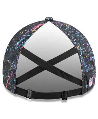 Women's Black Los Angeles Rams 2025 NFL Crucial Catch Pony Tail Adjustable Hat