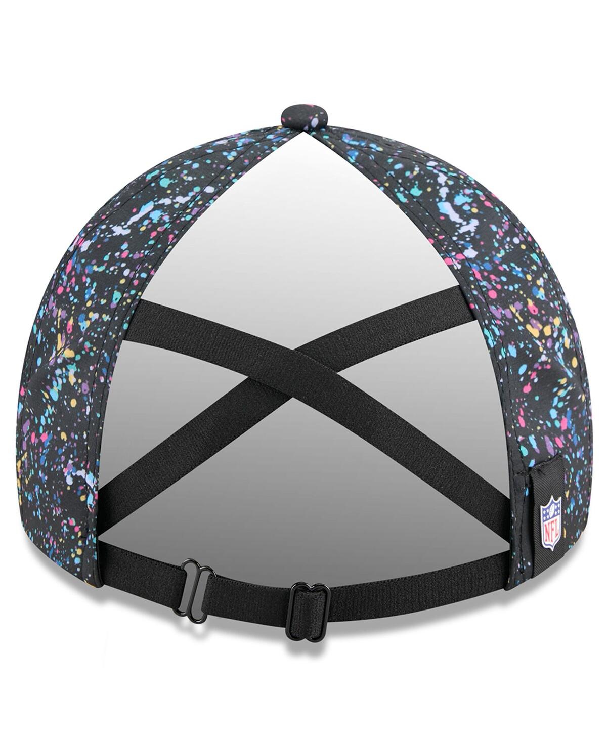 New Era Women's Black Denver Broncos 2025 Nfl Crucial Catch Pony Tail Adjustable Hat In Multi