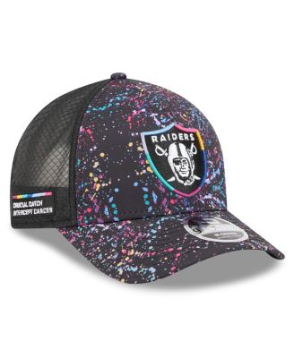 New Era - Big Boys and Girls Black Las Vegas Raiders 2025 NFL Crucial Catch 9FORTY Adjustable Hat