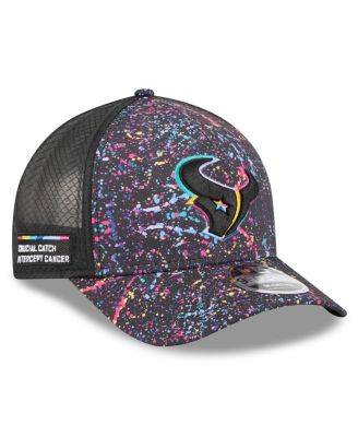 New Era - Big Boys and Girls Black Houston Texans 2025 NFL Crucial Catch 9FORTY Adjustable Hat