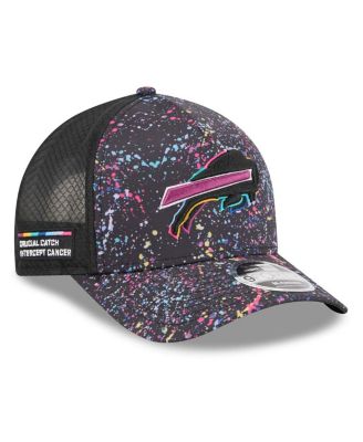 New Era - Big Boys and Girls Black Buffalo Bills 2025 NFL Crucial Catch 9FORTY Adjustable Hat