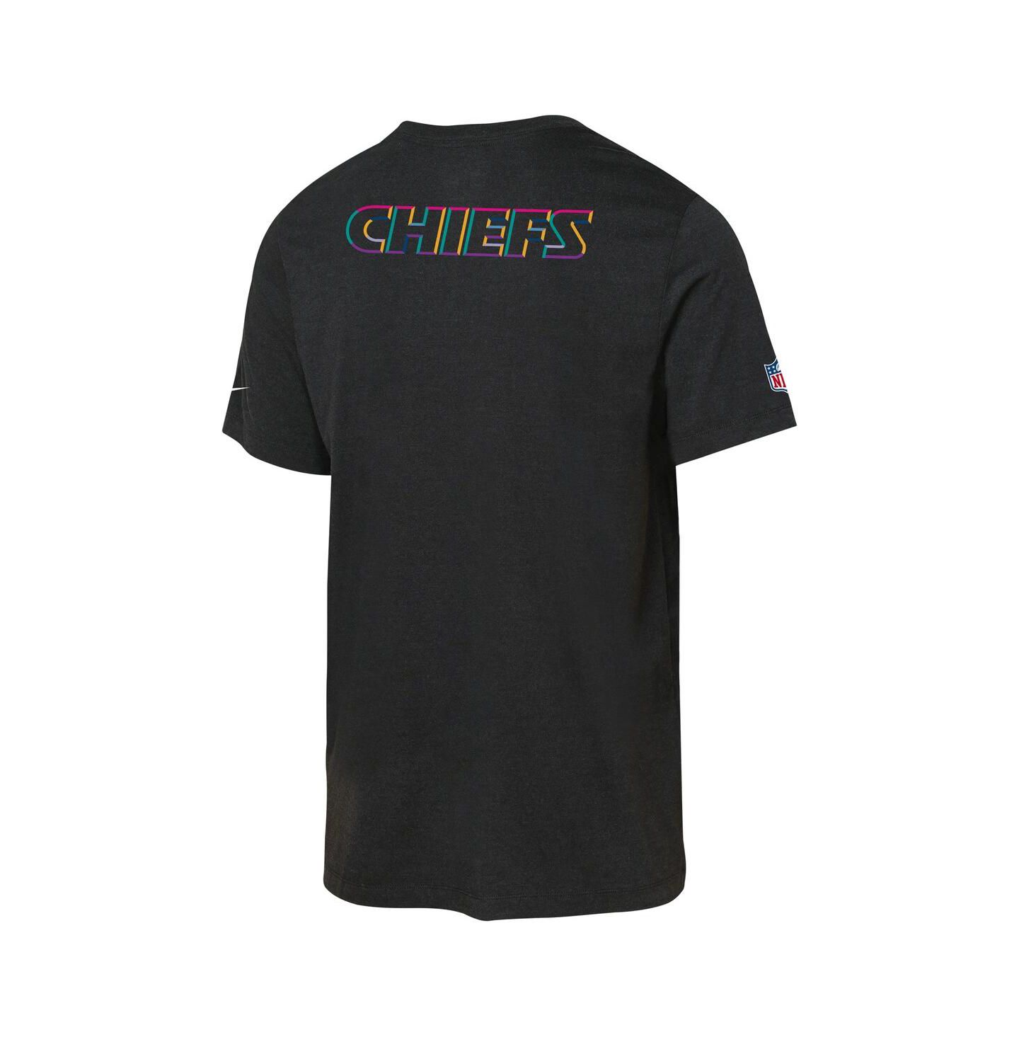 Детская футболка Nike Black Kansas City Chiefs 2025 NFL Crucial Catch Tri-Blend Dri-FIT — фото 3