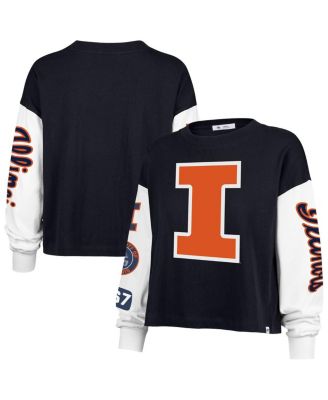 '47 Brand - Women's Navy Illinois Fighting Illini Sydney Long Sleeve T-shirt