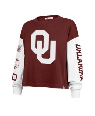 Women's Crimson Oklahoma Sooners Sydney Long Sleeve T-Shirt