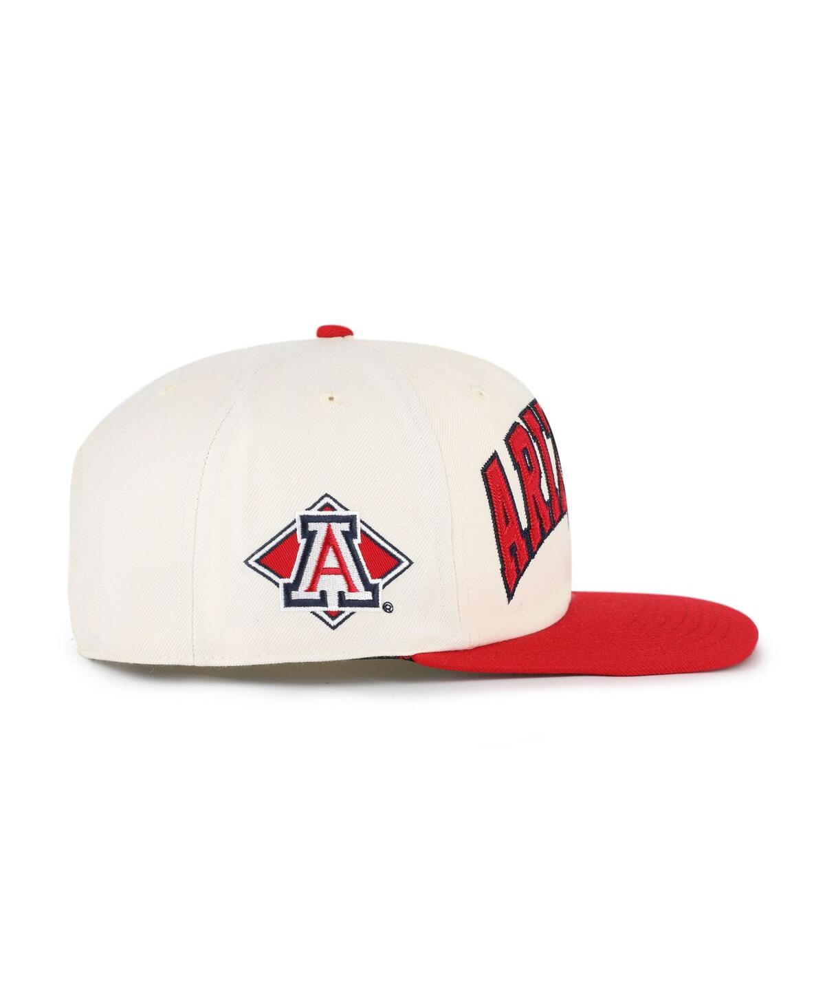 47 Brand Men's And Women's Natural Arizona Wildcats Crossover Off Hand Captain Adjustable Hat In Neutral