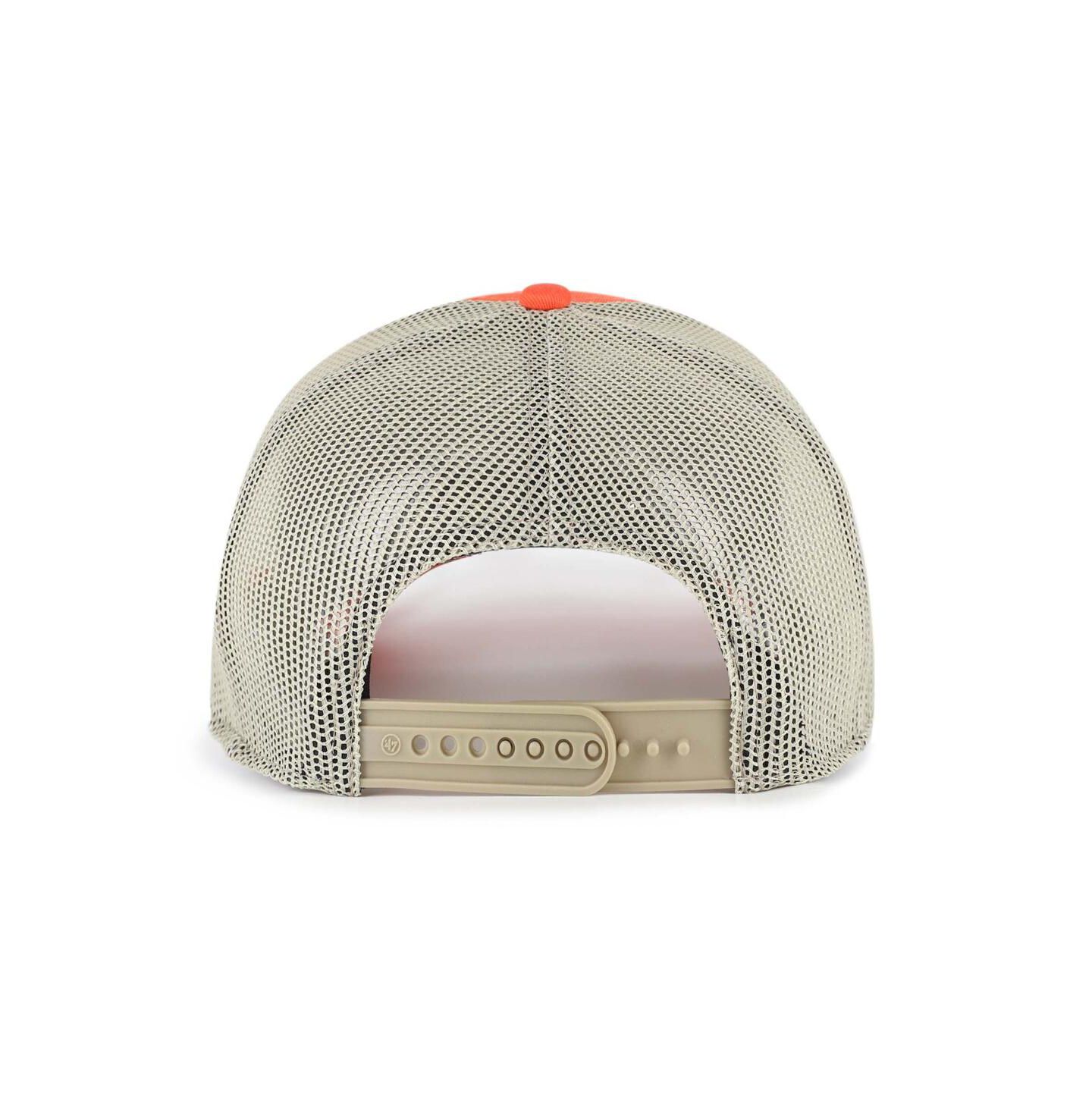 Мужская кепка '47 Brand Orange Oklahoma State Cowboys Arid Adjustable Trucker Hat — фото 3