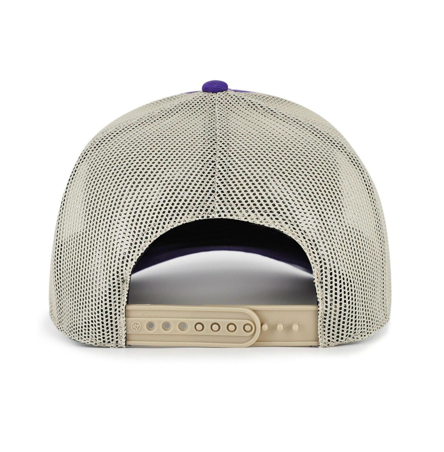 Мужская кепка '47 Brand Purple TCU Horned Frogs Arid Adjustable Trucker Hat — фото 3