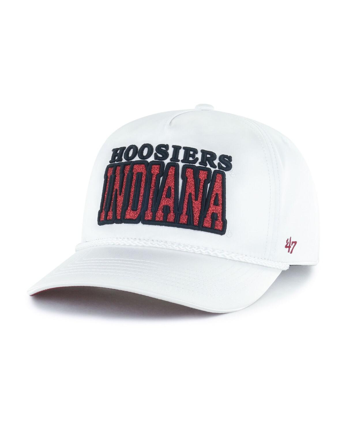 47 Brand Women's White Indiana Hoosiers Outspoken Hitch Adjustable Hat In White