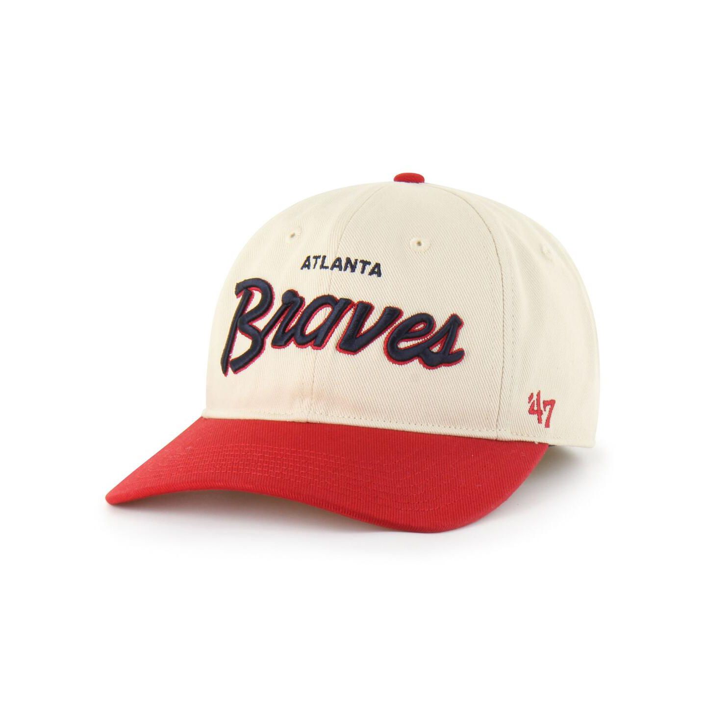 '47 Brand Мужская бейсболка '47 Atlanta Braves Crosstown Franchise Fitted, Natural — фото 1