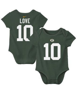 Nike - Baby Boys and Girls Love Green Bay Packers Player Name Number Bodysuit