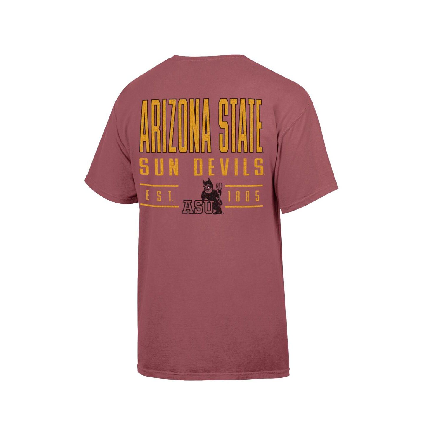 Мужская футболка Comfortwash Maroon Arizona State Sun Devils Big Name — фото 3
