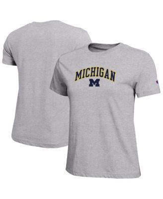 Champion - Women's Gray Michigan Wolverines Arched Over Logo T-Shirt