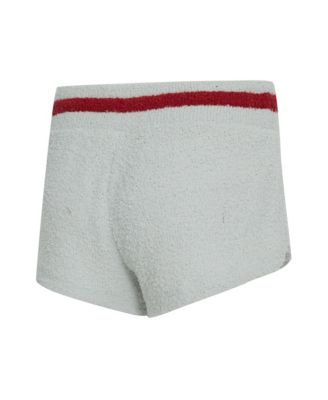 Women's 2-Piece Gray/Crimson Oklahoma Sooners Whitley Long Sleeve Hoodie Top and Shorts Set