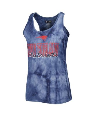 Women's 2-Piece Navy New England Patriots Billboard Scoop Neck Racerback Tank and Shorts Sleep Set