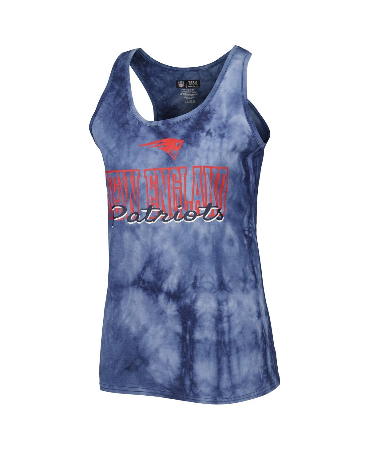 Concepts Sport Women's 2-piece Navy New England Patriots Billboard Scoop Neck Racerback Tank And Shorts Sleep Set In Blue