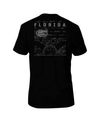 Men's Black Florida Gators Camo Flag Panel T-Shirt
