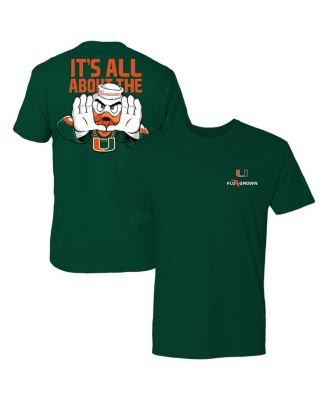 FLoGrown - Men's Green Miami Hurricanes Rally Mascot T-Shirt