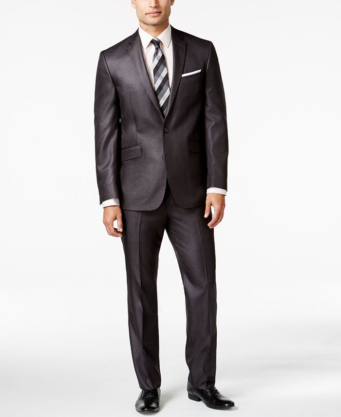 Kenneth cole outlet charcoal suit